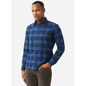 $248 NWT Peter Millar Crown Crafted Mens Shirt Neo Japanese Flannel Plaid Medium